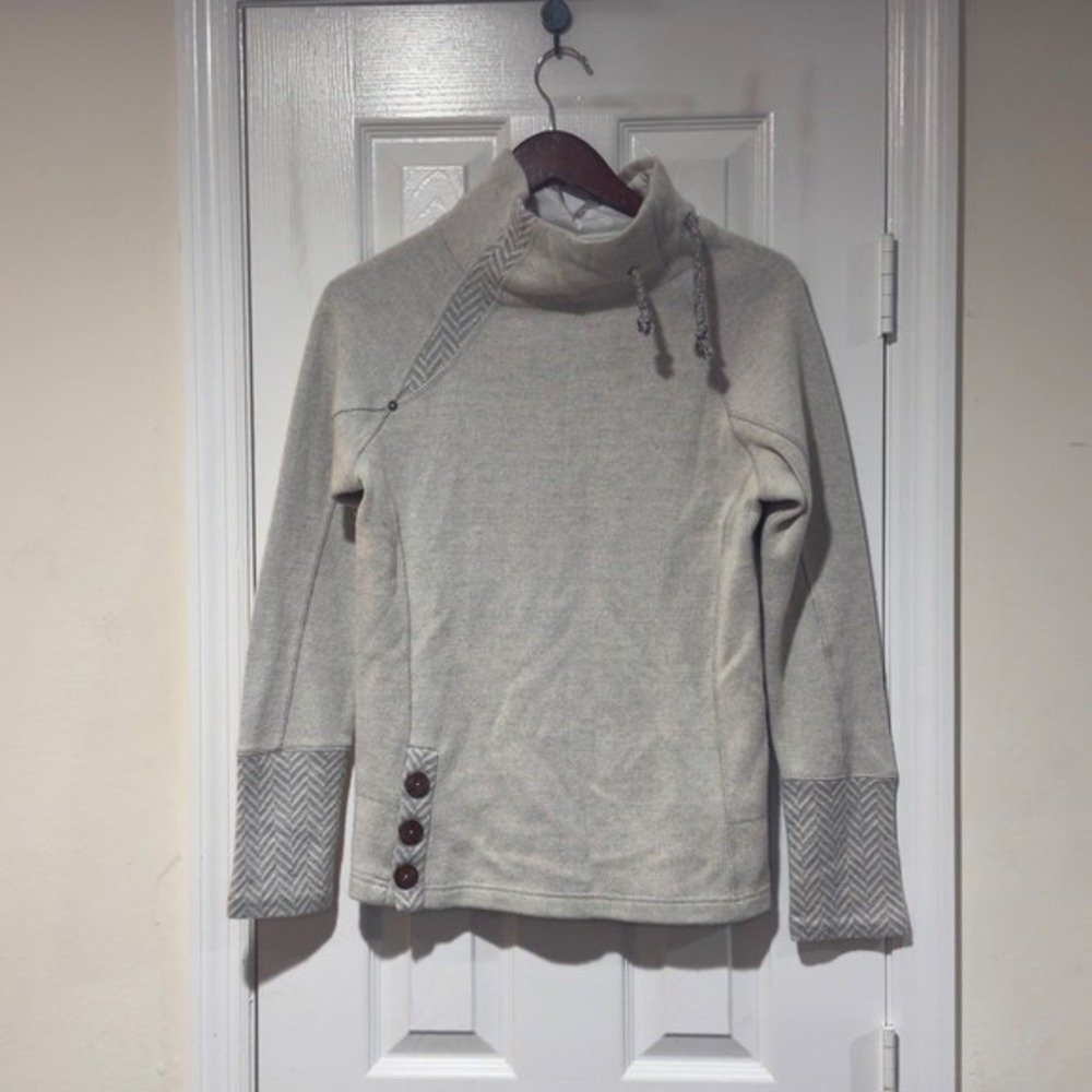 prAna‎ Lucia Recycled Wool Cowl Neck Sweater – Size M